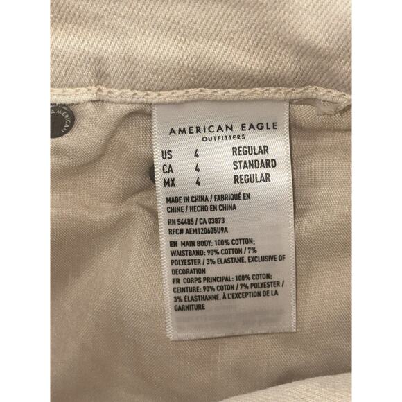 American Eagle‎ Jeans Women 4 Mom Straight Leg Preppy Boho Academia - Picture 8 of 9